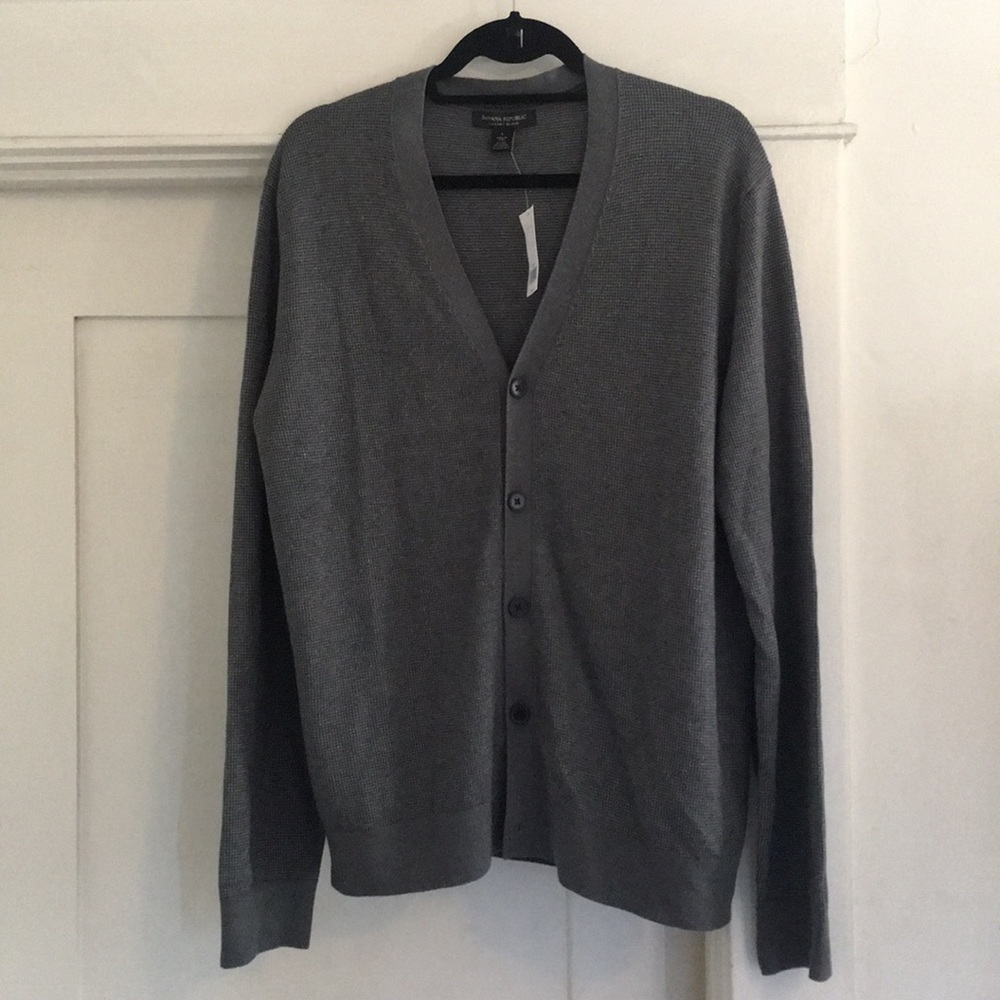 Banana Republic Men’s Luxury Blend Button Cardigan